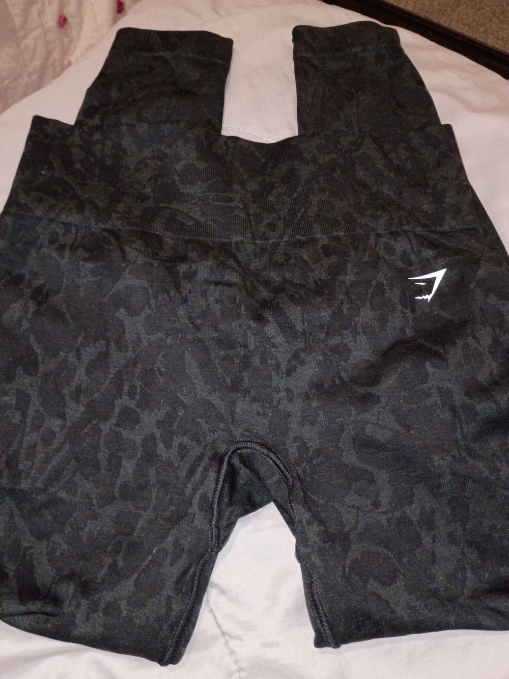 Gymshark Black Subtle Camo High-Waist Leggings